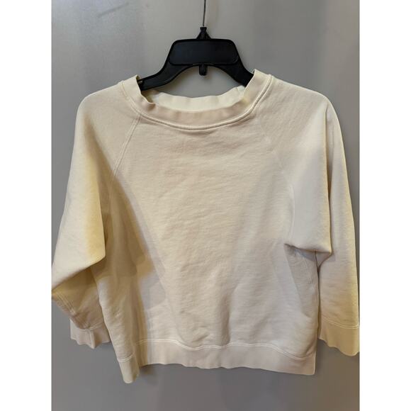 Nili Lotan Off White Basic Sweatshirt - Women's Size S - Picture 1 of 4